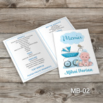 Meniuri botez - Bebelus si carucior - MB-02