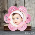 Marturii magnetice botez fete forma Floare - MCM-07