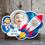 Marturii botez baieti Magneti Cosmos - Ursulet si leu - MFR-06