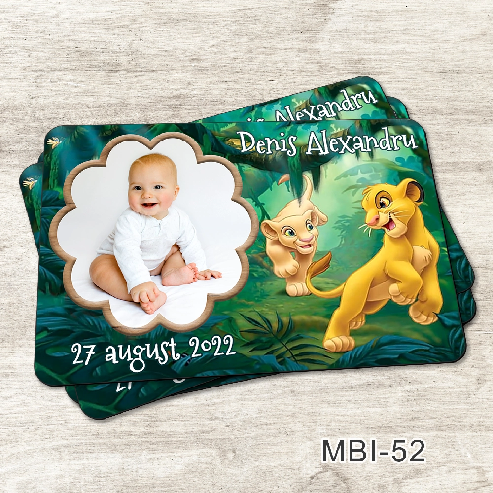 marturii botez baiat ieftine MBI-52 Simba modele marturii botez magnetice simba