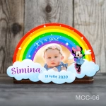 Marturii magnetice botez fetite Curcubeu - Minnie Mouse - MCC-06