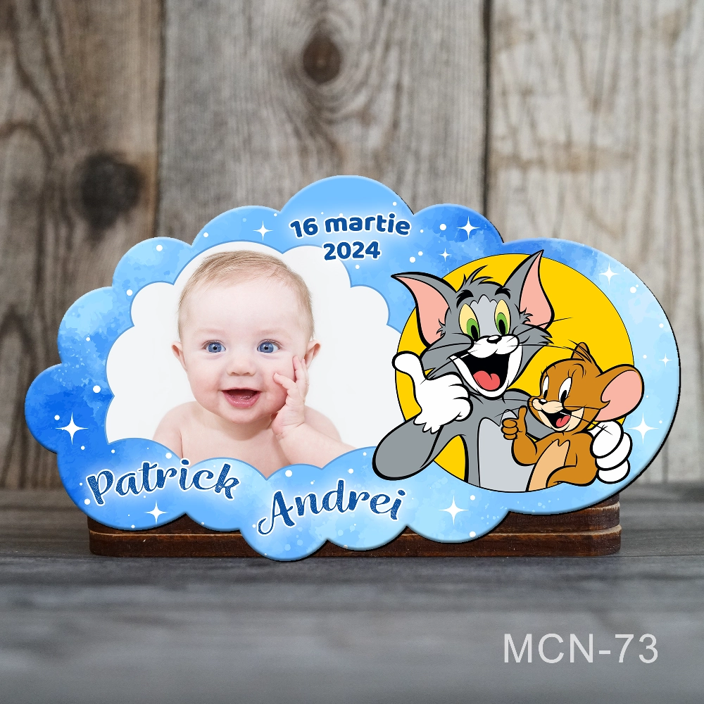 marturii botez magnet tom si jerry MCN-73 Marturii botez baieti Magneti Nor - Tom si Jerry - MCN-73 - imagine 1