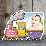 Marturii botez magneti fetite Trenulet - Ursulet - MFT-19