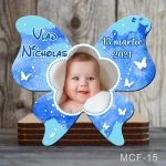 Marturii botez baiat - Magneti forma Fluture - MCF-15