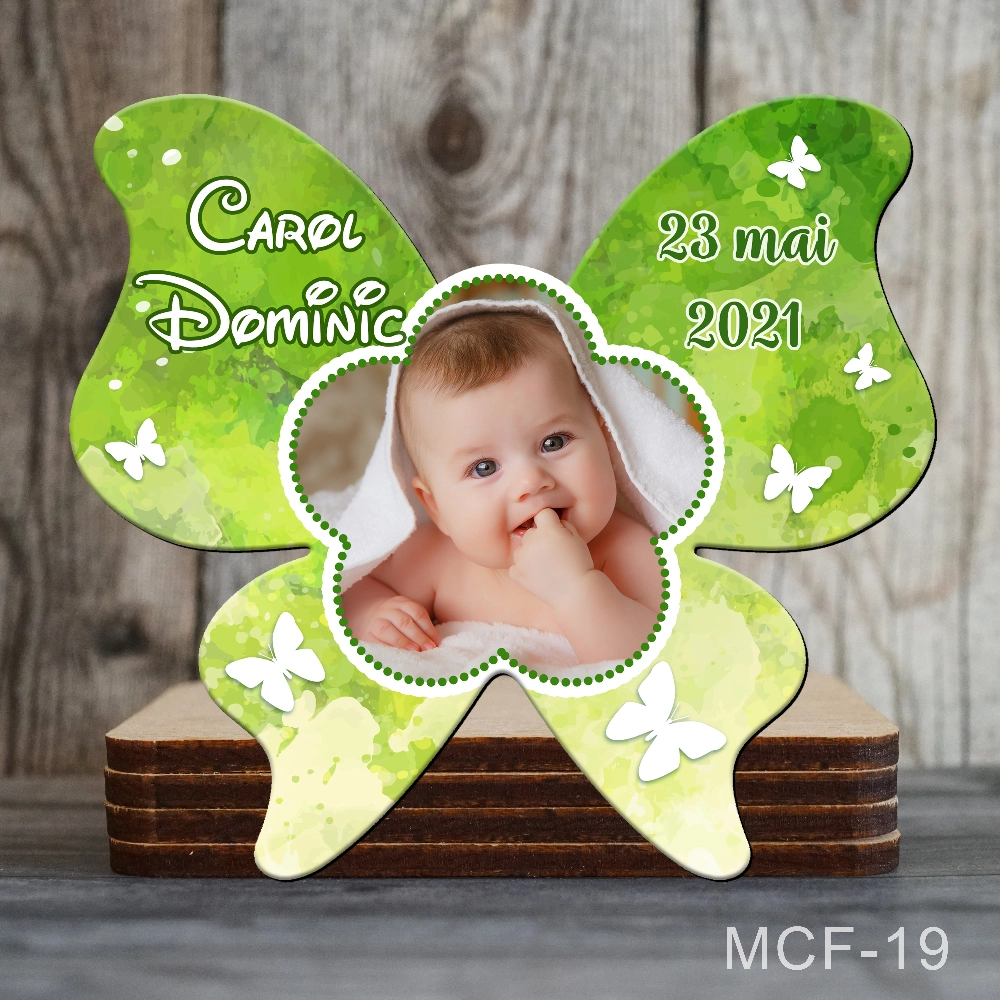 marturii botez magnetice fluture MCF-19 Marturii botez baiat - Magneti forma Fluture - MCF-19 - imagine 1