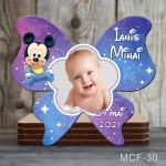 Marturii botez baiat - Magneti forma Fluture - Mickey Mouse - MCF-30
