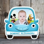 Marturii botez baieti Magneti Masinuta - Mickey Mouse - MFM-01