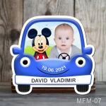 Marturii botez baieti Magneti Masinuta - Mickey Mouse - MFM-07