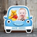 Marturii botez baieti Magneti Masinuta - Winnie the Pooh - MFM-09