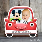 Marturii botez baieti Magneti Masinuta - Mickey Mouse - MFM-22