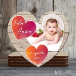 Marturii botez fete Magneti forma Inima - MCI-03