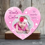 Marturii botez fete Magneti forma Inima - MCI-08
