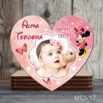 Marturii botez fete Magneti forma Inima - Minnie Mouse - MCI-17