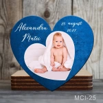 Marturii botez baieti Magneti forma Inima - MCI-25