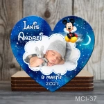 Marturii botez baieti Magneti forma Inima - Mickey Mouse - MCI-37