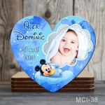 Marturii botez baieti Magneti forma Inima - Mickey Mouse - MCI-38