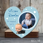 Marturii botez baieti Magneti forma Inima - Baby Boss - MCI-39