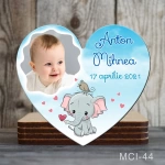 Marturii botez baieti Magneti forma Inima - Elefant - MCI-44