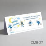 Plicuri bani botez baieti - Strumfi - CMB-27