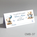 Plicuri bani botez baieti - Ursulet in leagan - CMB-37