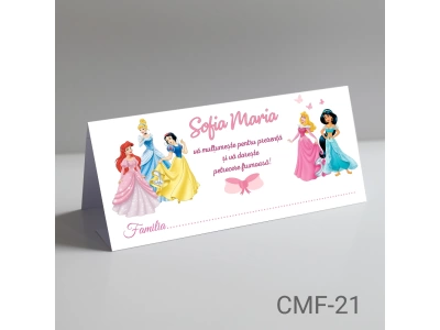 plicuri bani botez Printese Disney