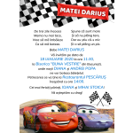 Invitatie digitala botez baieti - Fulger McQueen - Cars - IB-56