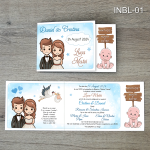 Invitatii nunta si botez panoramice - INBL-01