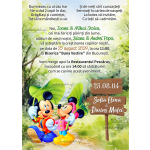 Invitatie digitala botez gemeni - Minnie si Mickey Mouse - IB-171