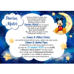 Invitatie digitala botez baieti - Mickey Mouse - IB-104