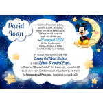 Invitatie digitala botez baieti - Mickey Mouse - IB-105