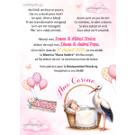 Invitatie digitala botez fetite - Barza - IB-12