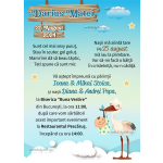 Invitatie digitala botez baieti - Barza - IB-87