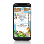 Invitatie digitala botez baieti - IDB-11