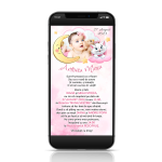 Invitatie digitala botez cu poza - fetite - IDFF-11