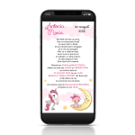 Invitatie digitala botez fetite - IDF-07