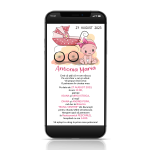 Invitatie digitala botez fetite - IDF-08