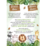 Invitatie digitala botez gemeni baieti - Safari - IB-77