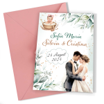 Invitatii nunta si botez 2 in 1 - Clasice - INBC-05 - imagine 4