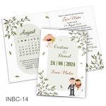 Invitatii nunta si botez 2 in 1 - Clasice - INBC-14