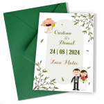 Invitatii nunta si botez 2 in 1 - Clasice - INBC-14 - imagine 4