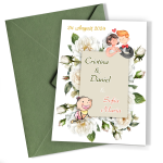 Invitatii nunta si botez 2 in 1 - Clasice - INBC-18 - imagine 3