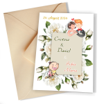 Invitatii nunta si botez 2 in 1 - Clasice - INBC-18 - imagine 5