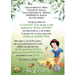Invitatie digitala botez fetite - Alba ca Zapada - IB-05