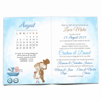 Invitatii nunta si botez 2 in 1 - Clasice - INBC-04 - imagine 2