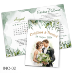 Invitatii nunta clasice - Mire si mireasa - INC-02