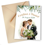 Invitatii nunta clasice - Mire si mireasa - INC-02 - imagine 6