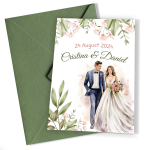 Invitatii nunta clasice - Mire si mireasa - INC-07 - imagine 3