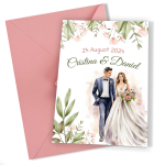 Invitatii nunta clasice - Mire si mireasa - INC-07 - imagine 4