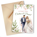 Invitatii nunta clasice - Mire si mireasa - INC-07 - imagine 5