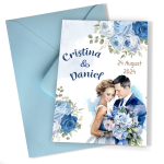 Invitatii nunta clasice - Mire si mireasa - INC-08 - imagine 5